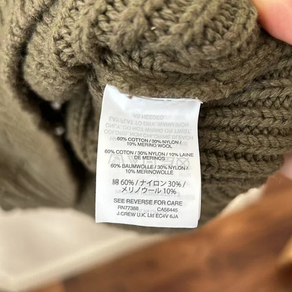 J crew Mockneck Cable-Knit Sweater.‎ Size S - Picture 6 of 9